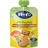 Hero - Bolsita De Fruta Naranja- Plátano Y Galleta 100 gr